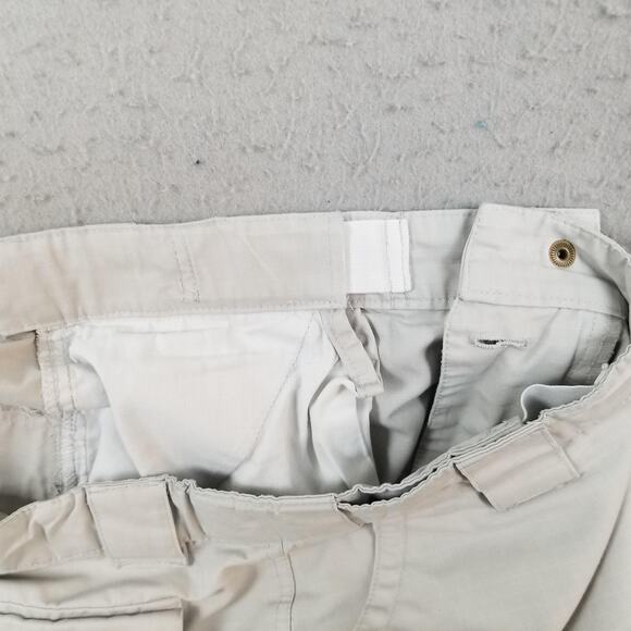 TRU-SPEC Cargo Pants Mens 36x32 Khaki Ripstop Tactical Utility Pockets Workwear - Picture 12 of 15